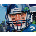 Double Threat // Russel Wilson Original // Oil Painting // Autographed by Wilson