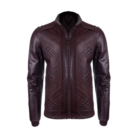 Gilbert Leather Jacket // Brown Vegetal (S)