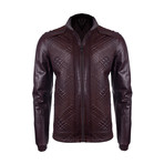 Gilbert Leather Jacket // Brown Vegetal (3XL)