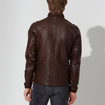 Gilbert Leather Jacket // Brown Vegetal (3XL)