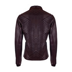 Gilbert Leather Jacket // Brown Vegetal (3XL)