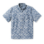 Leaf Chambray Button Front // Blue Chambray (XL)