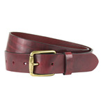 Bradgate Casual Belt // Oxblood (32")