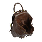 Jane Eyre // Leather Backpack // Dark Brown (Black)