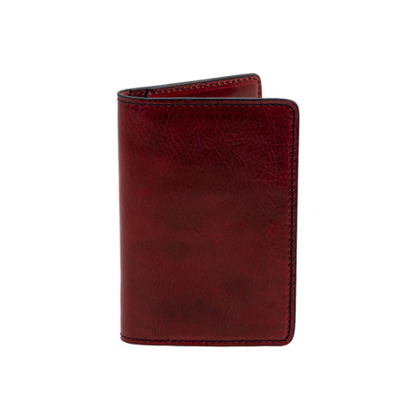 Gulliver's Travels // Leather Passport Holder // Red