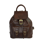 Jane Eyre // Leather Backpack // Dark Brown (Black)