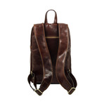 L.A. Confidential // Leather Backpack // Dark Brown