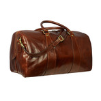 Wise Children // Leather Duffel Bag // Brown
