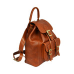 Jane Eyre // Leather Backpack // Dark Brown (Black)