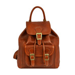 Jane Eyre // Leather Backpack // Dark Brown (Black)