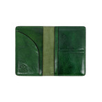 Gulliver's Travels // Leather Passport Holder // Green