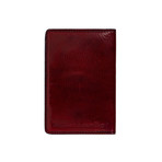 Gulliver's Travels // Leather Passport Holder // Red