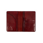 Gulliver's Travels // Leather Passport Holder // Red