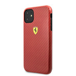 iPhone Hard Case // Carbon Effect // Red (iPhone 11)