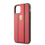 Leather iPhone Hard Case // Red (iPhone 11)