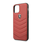 Leather Quilted Hard Case // Red (iPhone 11 Pro)