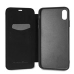 Leather Quilted Booktype Case // Black (iPhone SE/8/7)
