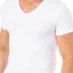 V-Neck T-Shirt // White (X-Large)
