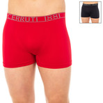 York Boxers // Black + Red // Pack of 2 (Small)