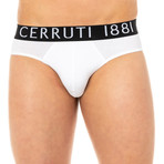 George Slip Briefs // White (Small)