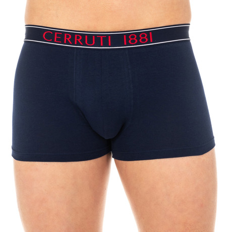 Abbey Boxers // Dark Blue + Red (Small)