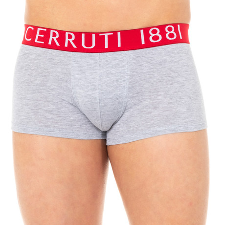 Market Boxers // Gray + Red (Small)