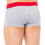 Market Boxers // Gray + Red (Small)