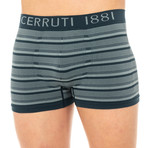 Striped + Solid Boxers // Blue // Pack of 2 (Small)