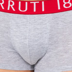 Market Boxers // Gray + Red (Small)