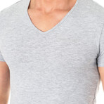 V-Neck T-Shirt // Gray (Small)