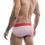 New Brief // Pack of 3 // Red Waistband (S)