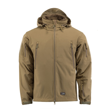 2 In 1 Softshell Jacket + Fleece Layer Jacket // Brown (XS)