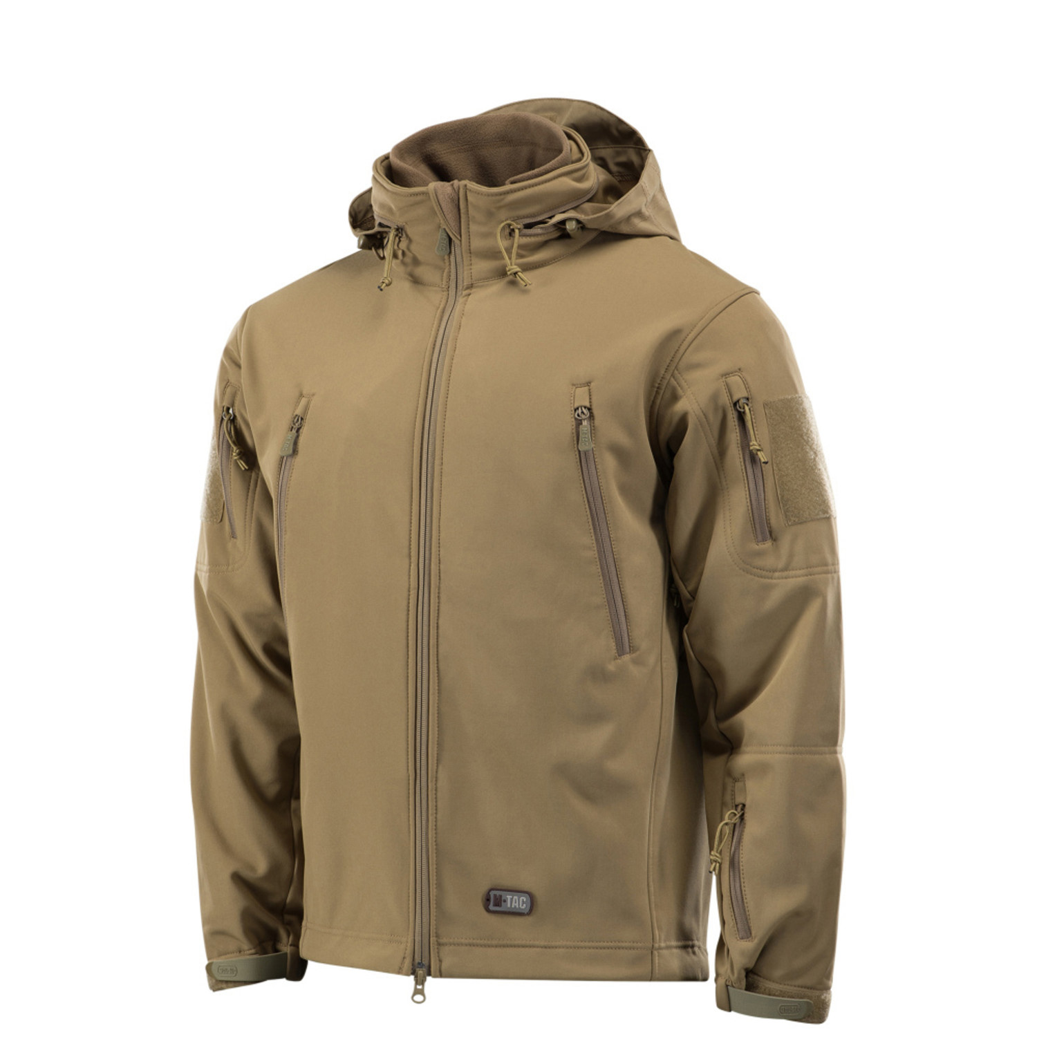 2 In 1 Softshell Jacket + Fleece Layer Jacket // Brown (2XL) - M-Tac ...