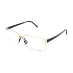 Men's P8313 Optical Frames // Light Gold + Black