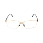 Men's P8313 Optical Frames // Light Gold + Black