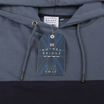 Parkfield Hoodie // Denim Blue + Navy (2XL)