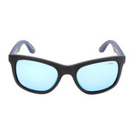 Unisex RE1000 Sunglasses // Matte Black + Blue + Gray