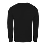 Target Cable Knit Crew // Black (M)