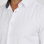 Bryson Long Sleeve Button-Up Shirt // Creamy White (Small)