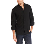 Thomas Long Sleeve Button-Up Shirt // Coal Black (Large)