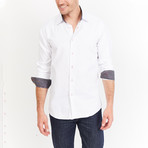 Adrian Long Sleeve Button-Up Shirt // White (Large)