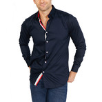 Jeremiah Long Sleeve Button-Up Shirt // Royal Blue (Small)