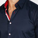 Jeremiah Long Sleeve Button-Up Shirt // Royal Blue (Small)