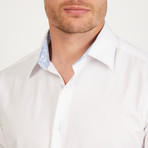 Jonathan Long Sleeve Button-Up Shirt // Pearl White (Medium)