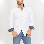 Bryson Long Sleeve Button-Up Shirt // Creamy White (Medium)