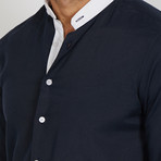 Jack Long Sleeve Button-Up Shirt // Dark Blue (Small)