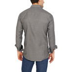 Hunter Long Sleeve Button-Up Shirt // Sooty Gray (Small)