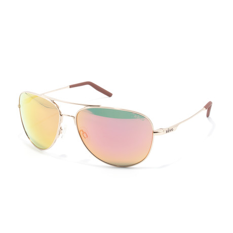 Unisex RE3087 Sunglasses // Gold + Pink