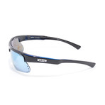 Unisex RE1025 Sunglasses // Black + Blue