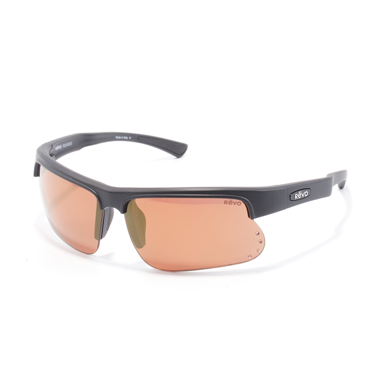 Unisex Re1025 Sunglasses Matte Black Revo Eyewear Touch Of Modern 